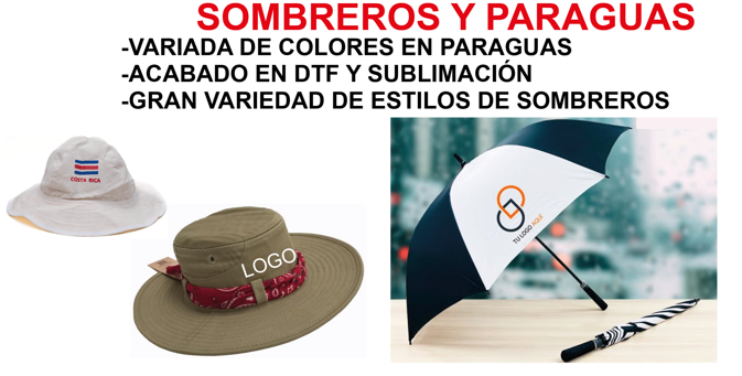 SOMBREROS Y PARAGUAS